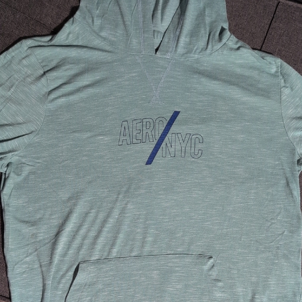 Aeropostale Mint Green Stretch Hoodie
